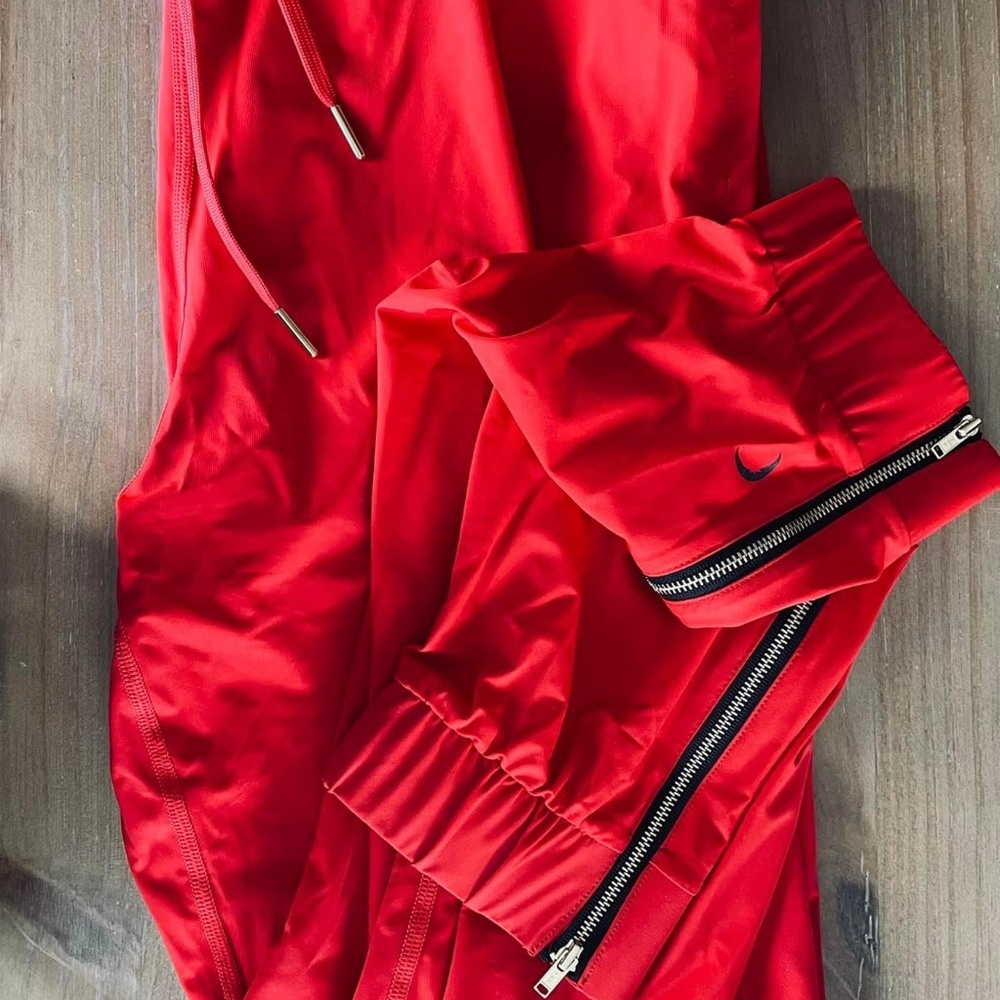 ZYIA Red Everywhere Zipper Joggers